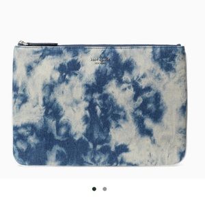 Kate Spade Denim Tie Dyed Pouch NWT